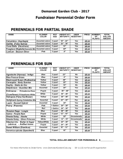 Perennial Plants