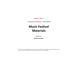 Music Fesitval Materials