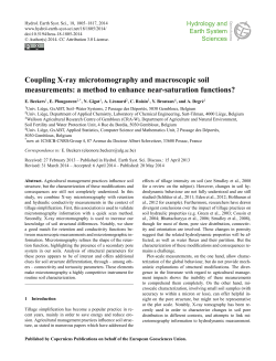 Coupling X-ray microtomography and macroscopic soil measurements