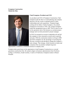 Frampton Construction Media Kit Bios