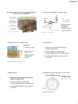 (oxidation) rates Modeling controls on C oxidation rates Guiding