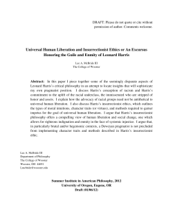 Universal Human Liberation and Insurrectionist Ethics