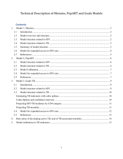 Technical Description of Menzies, PopART and Goals