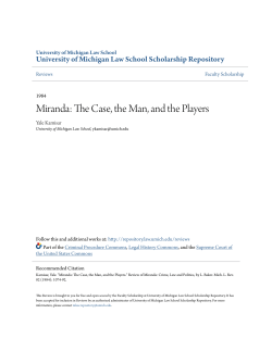 Miranda: The Case, the Man, and the Players