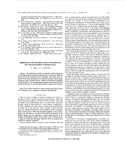 Application of the Karhunen-Loeve procedure