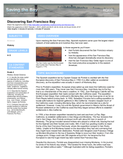 Discovering San Francisco Bay - Education