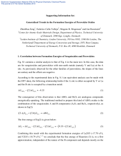 Generalized Trends in the Formation Energies of Perovskite Oxides