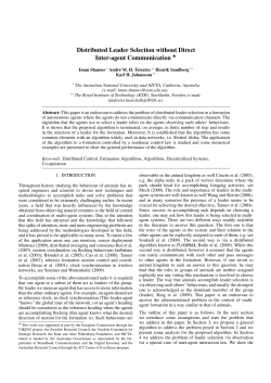 Distributed Leader Selection without Direct Inter-agent