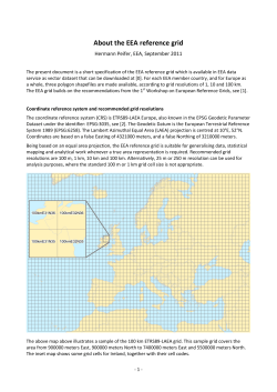 About the EEA reference grid