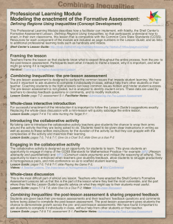 Defining Regions Using Inequalities - K