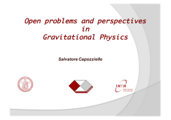 Open problems and perspectives in Gravitational