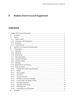 Section 9 - Waikato District Council Supplement