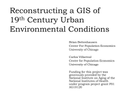Reconstructing a GIS of 19th Century Urban Environmental Conditions