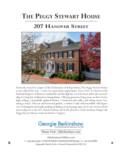THE PEGGY STEWART HOUSE
