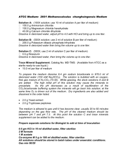ATCC &reg; Medium 2601: Methanocalculus chunghsingensis Medium