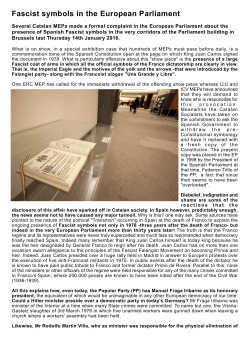 Fascist symbols in the European Parliament