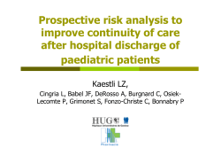 fmeca - Pharmacie des HUG