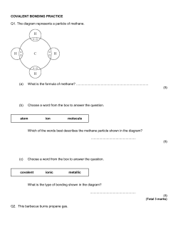 COVALENT BONDING PRACTICE Q1. The diagram represents a