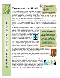 Nicotine and Your Health