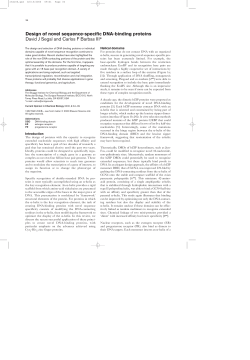 Design of novel sequence-specific DNA