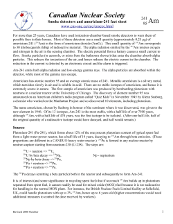 Smoke detectors and Am-241