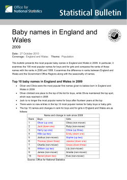 DD Month YYYY - Office for National Statistics