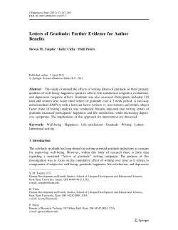 Letters of Gratitude: Further Evidence for Author Benefits