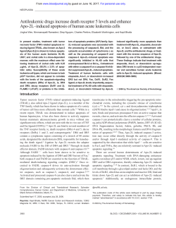 Antileukemic drugs increase death receptor 5 levels