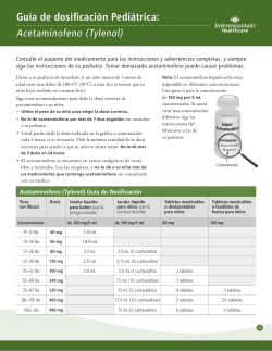 Gu&iacute;a de dosificaci&oacute;n Pedi&aacute;trica