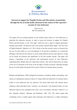 Increase in support for Populist P through the use of social