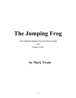 The Jumping Frog