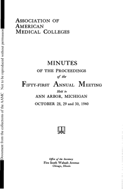 AAMC minutes of the fifty-first annual meeting 1941