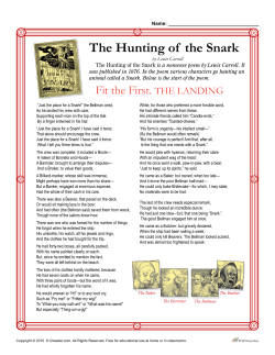 The Hunting of the Snark
