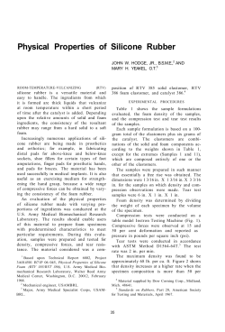 Physical Properties of Silicone Rubber
