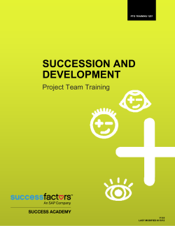Succession and Development