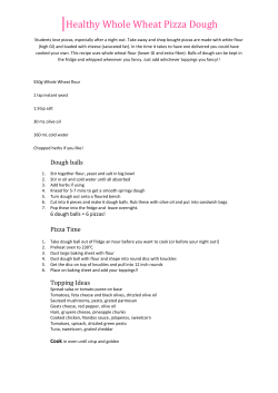 Healthy Whole Wheat Pizza Dough