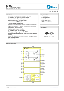 iC-HG Datasheet - iC-Haus