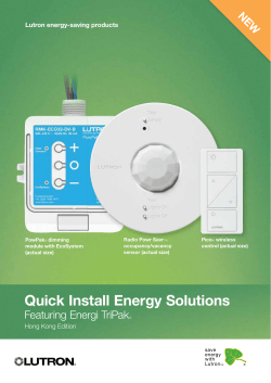 Quick install energy solution featuring Energi TriPak