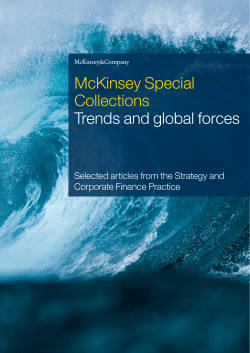 McKinsey Special Collections Trends and global forces