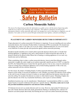 Carbon Monoxide Safety