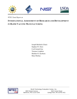 Final Report in PDF Format - World Technology Evaluation Center