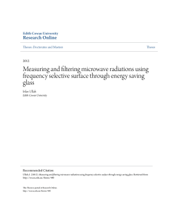 Measuring and filtering microwave radiations using frequency