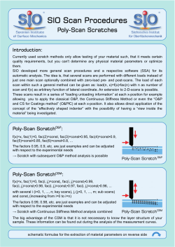 Flyer PSE2008 - SIO Scan Procedures