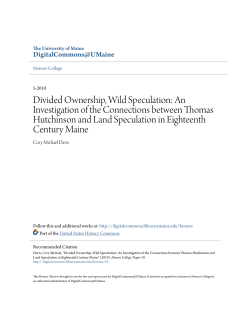 Divided Ownership, Wild Speculation