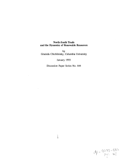 North-South Trade and the Dynamics of Renewable Resources by