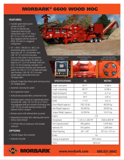 6600 Wood Hog Spec Sheet PDF