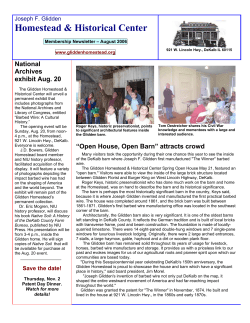 Joseph F - The Glidden Homestead