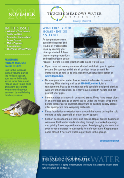 november - Truckee Meadows Water Authority