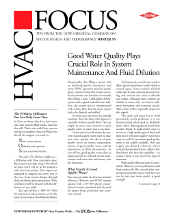Good Water Quality Plays Crucial Role In System Maintenance And