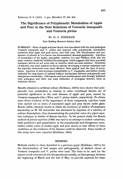 The Significance of Polyphenolic Metabolites of Apple and Pear in